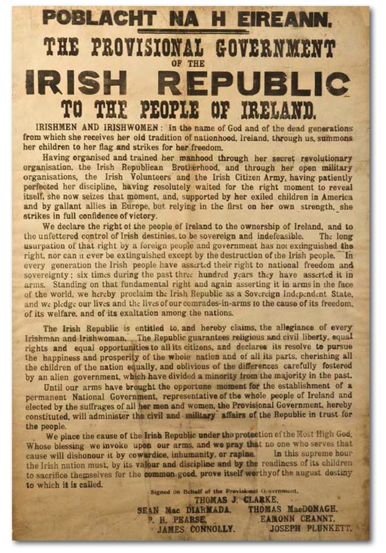 Ireland Easter Rising 1916-1974 Irish Republican Movement Anniversary Poster 